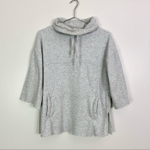 UGG Marled Gray Funnel Neck Pullover Sweatshirt - Picture 1 of 7